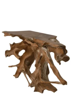 Teak wortel side table 130 cm