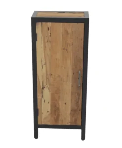 Toiletkastje teak met metaal Erosie
