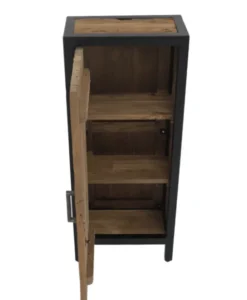 Toiletkastje teak met metaal Erosie