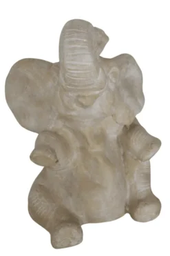 Tuinbeeld Olifant beige