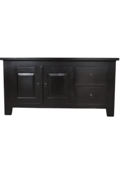 TV-meubel Koloniaal Zwart 120 cm