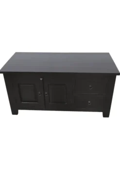 TV-meubel Koloniaal Zwart 120 cm