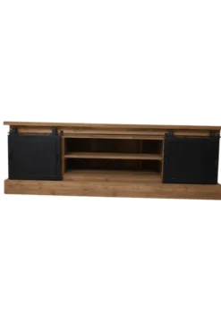 Tv meubel met metalen schuifdeuren