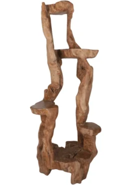 Unieke grote houten etagere/ plantentafel