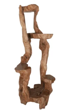 Unieke grote houten etagere/ plantentafel