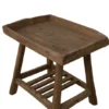 Uniek Teak Houten Bijzettafeltje – 71x50x61 cm