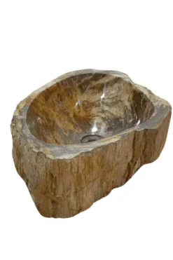 Versteend houten waskom beige (gereserveerd