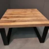 Vierkante salontafel met dik blad
