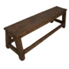 Vintage oud houten school bankje 150 cm