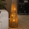 Vloerlamp van hout