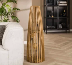Vloerlamp van hout