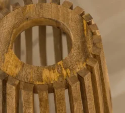 Vloerlamp van hout