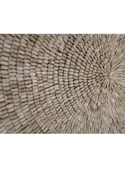Wanddecoratie schilderij van hout stokjes 244x122x6 cm