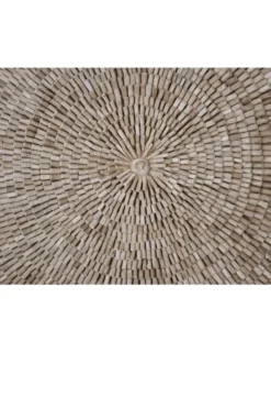 Wanddecoratie schilderij van hout stokjes 244x122x6 cm