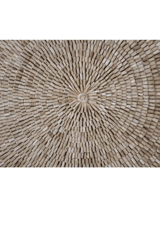 Wanddecoratie schilderij van hout stokjes 244x122x6 cm