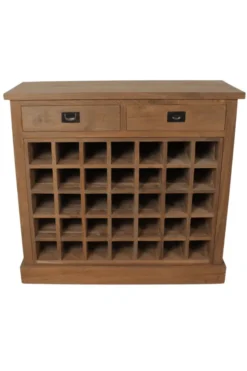 Wijnkast dressoir/ wijnkast teakhout