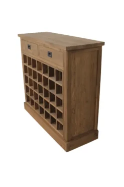 Wijnkast dressoir/ wijnkast teakhout