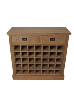Wijnkast dressoir/ wijnkast teakhout