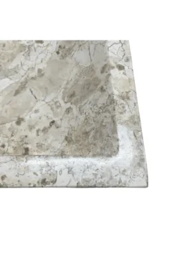 Witte beige marmeren wasbak