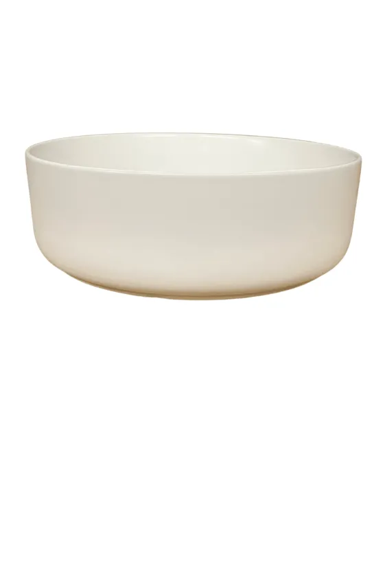 Witte ronde opbouw wasbak