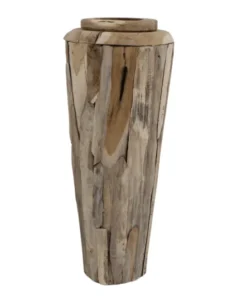 wortel teak houten vaas