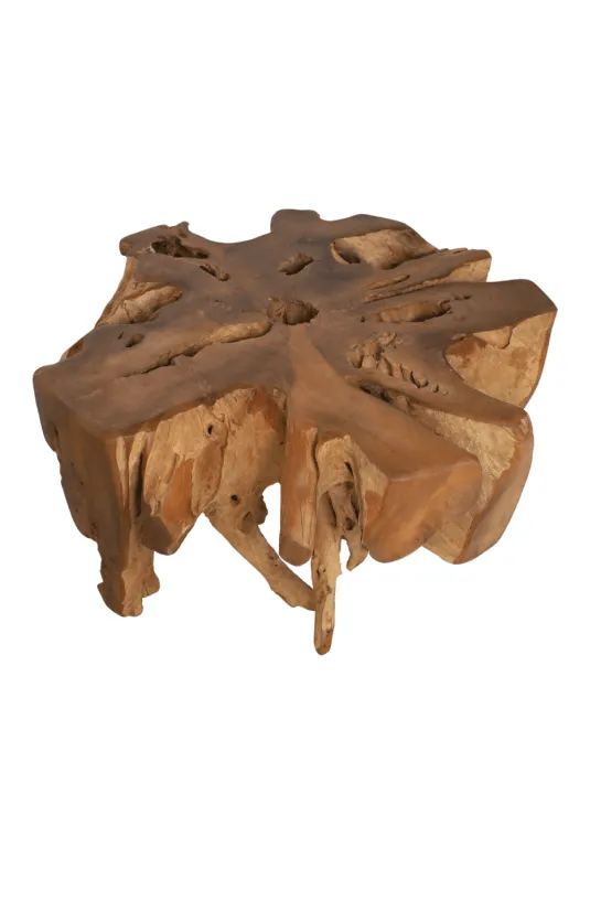 Wortel teak salontafel rond 100 cm