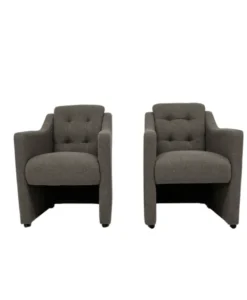 2x Eetkamerstoel Boss Grijs