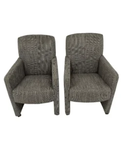 2 x Eetkamerstoel Morris zwart/wit