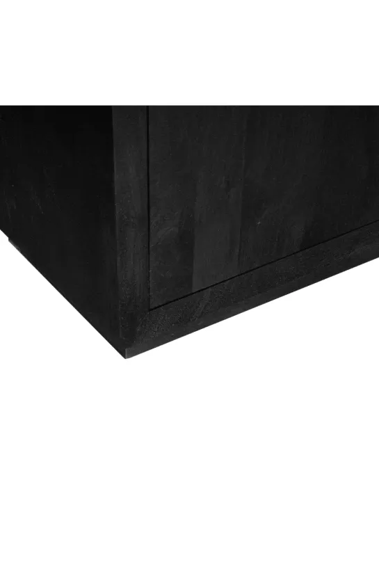 Zwarte boekenkast 90x45x200 cm