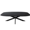 Zwarte Mango Deens Ovale Eettafel