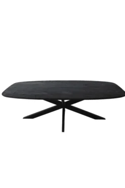 Zwarte Mango Deens Ovale Eettafel