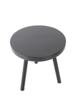 Zwarte salontafel rond