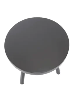 Zwarte salontafel rond