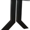 Zwart metalen Y poot