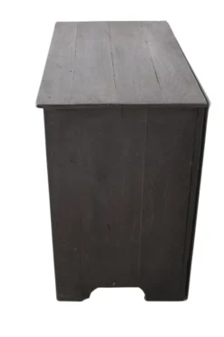 Zwart oud landelijk houten kastje 80x43x70 cm