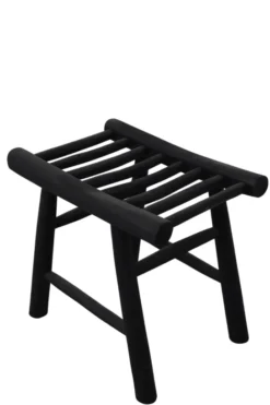 Zwart Teak Krukje van Stammetjes