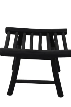 Zwart Teak Krukje van Stammetjes