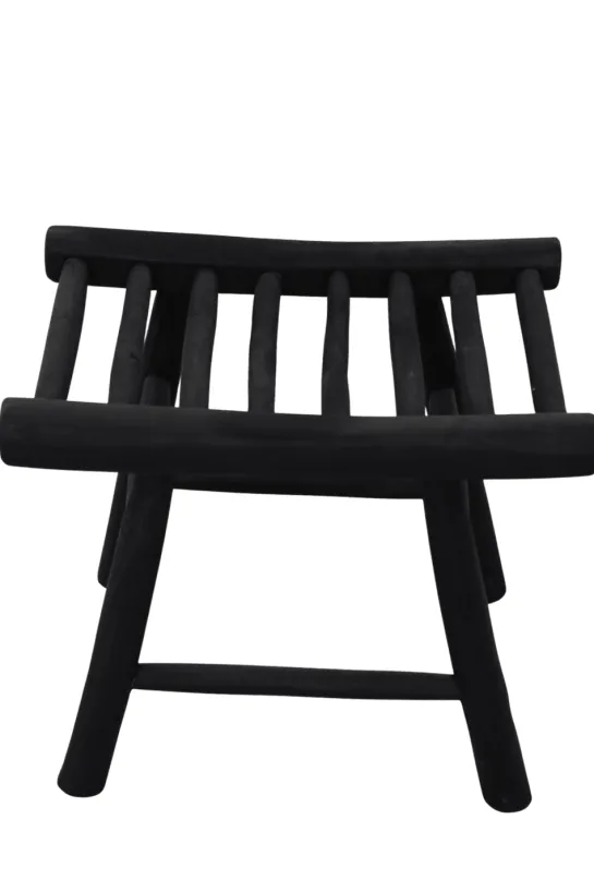 Zwart Teak Krukje van Stammetjes