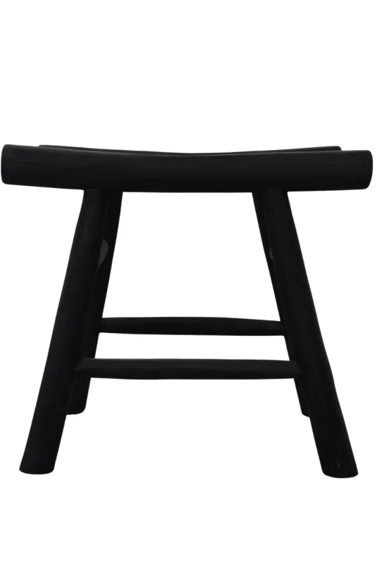 Zwart Teak Krukje van Stammetjes