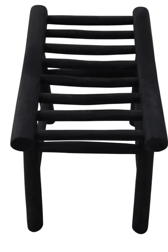 Zwart Teak Krukje van Stammetjes